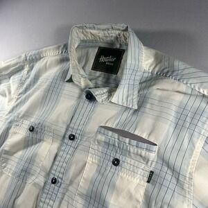 Mens Howler Bros Plaid Short Sleeve Button Up Fishing Shirt XL Outdoor Wear